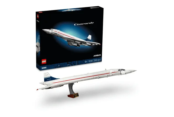 Concorde model plane from LEGO