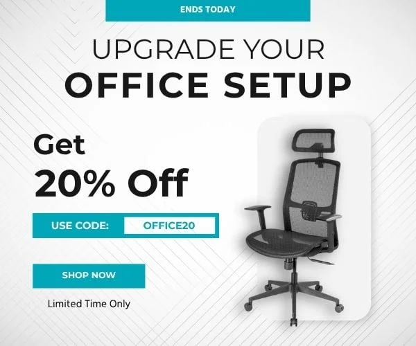 Ends Today! Upgrade Your Office Setup. Get 20% Off. Use Code: OFFICE20. Limited Time Only. Shop Now.