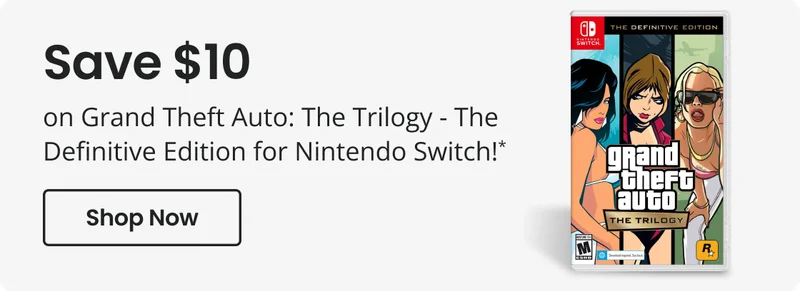 Save $10 on Grand Theft Auto: The Trilogy – The Definitive Edition for Nintendo Switch!* | Shop Now