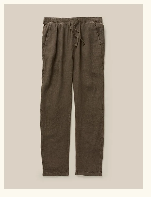 Linen Drawstring Pant