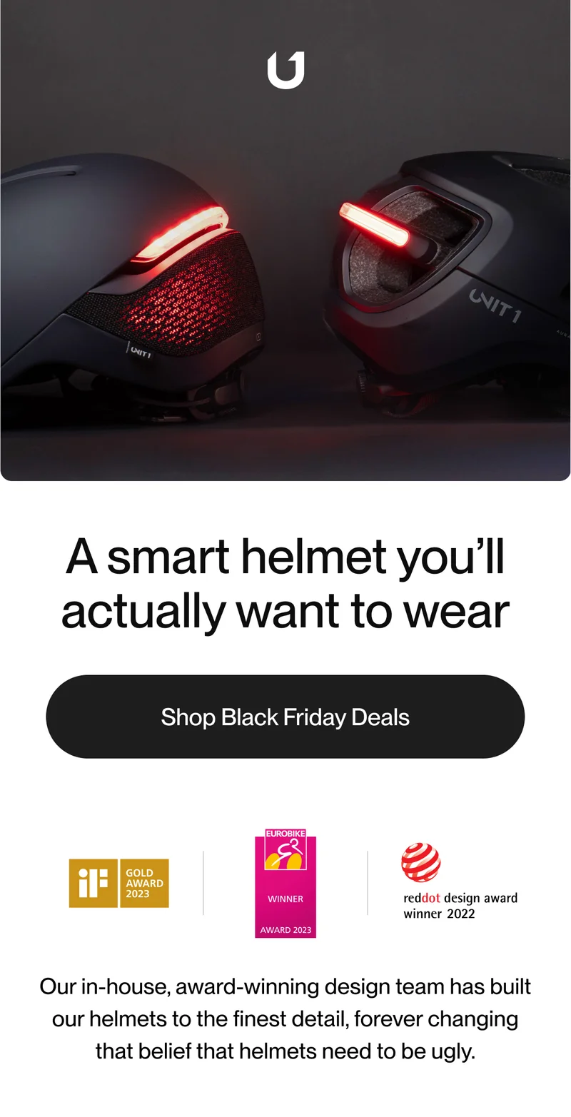 GIF showing a carrousel of different bike helmets.
