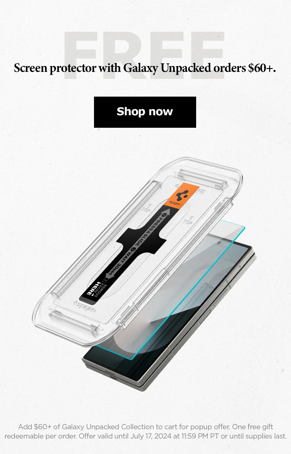 FREE screen protector with Galaxy Unpacked orders $60+. Shop the new Samsung Galaxy Z Flip 6 and Z Fold 6.