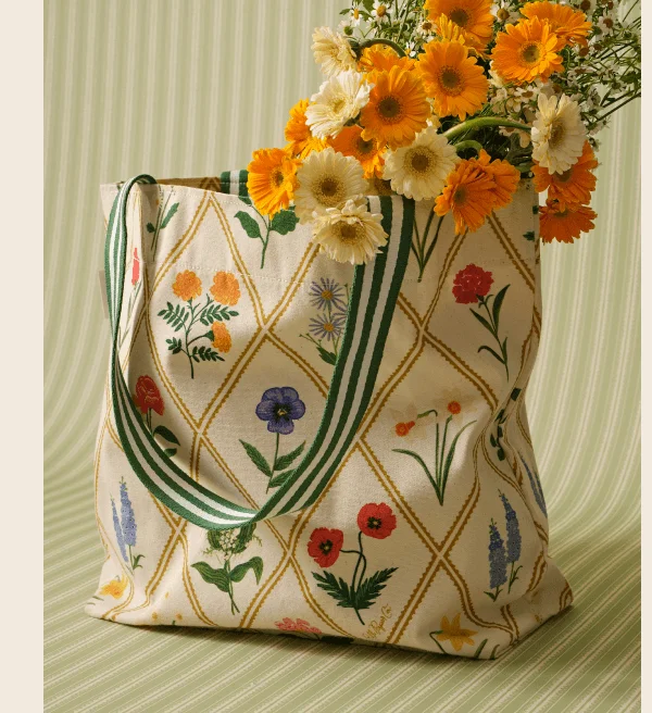 East West Canvas Tote Bag