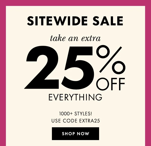 SITEWIDE SALE