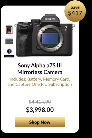Sony Alpha a7S III Mirrorless Camera  Includes Battery, Memory Card, and Capture One Pro Subscription