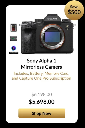 Sony Alpha 1 Mirrorless Camera  Includes Battery, Memory Card, and Capture One Pro Subscription