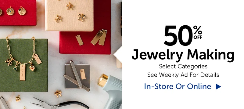 50% Off Jewelry Making - Select Categories