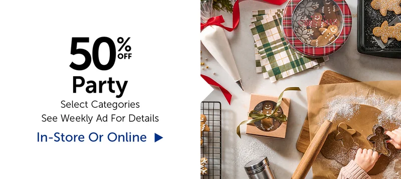 50% Off Party - Select Categories