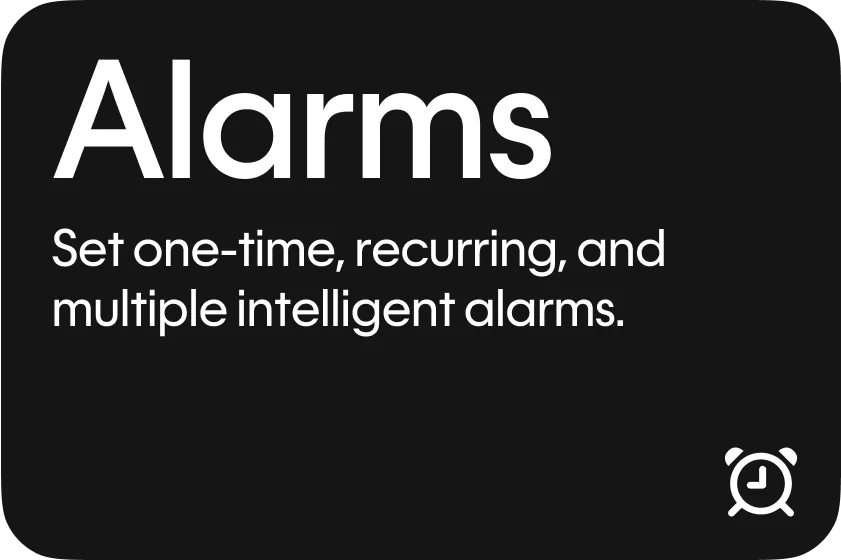 Alarms