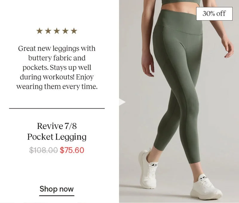 Revive 7/8 Legging: 30% off