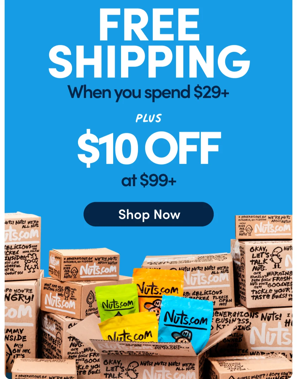 Free Shipping when you spend $29+ orders and $10 OFF on $99+ Orders; Shop Here
