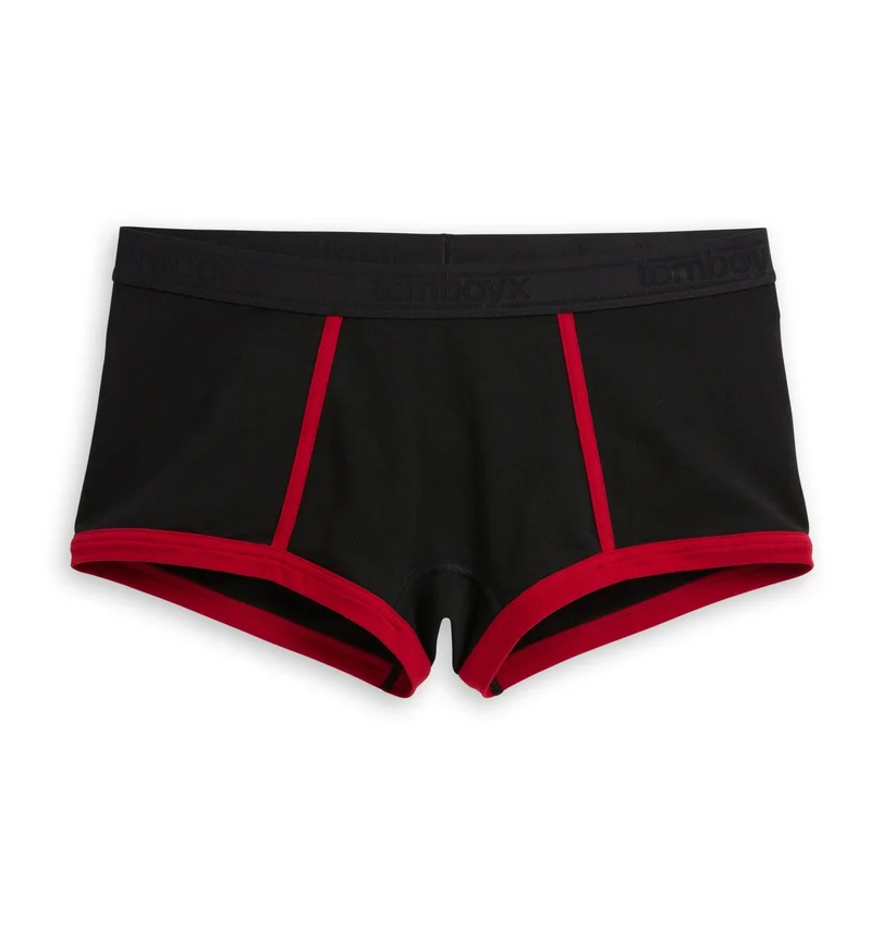Image of Boy Shorts - Red Edge