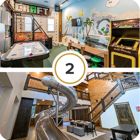 Themed play areas make all the difference when traveling with little ones.