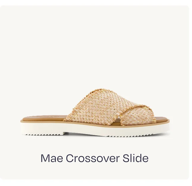 Mae Crossover Slide Sandal