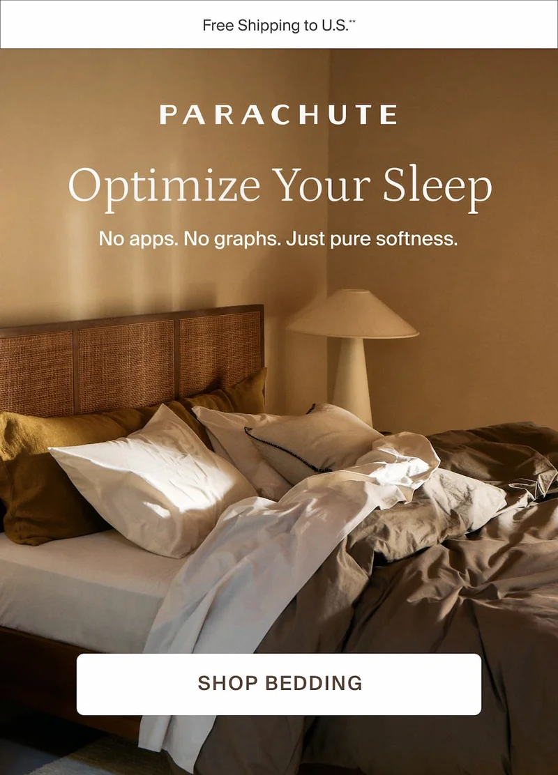 Optimize your sleep. Shop bedding.
