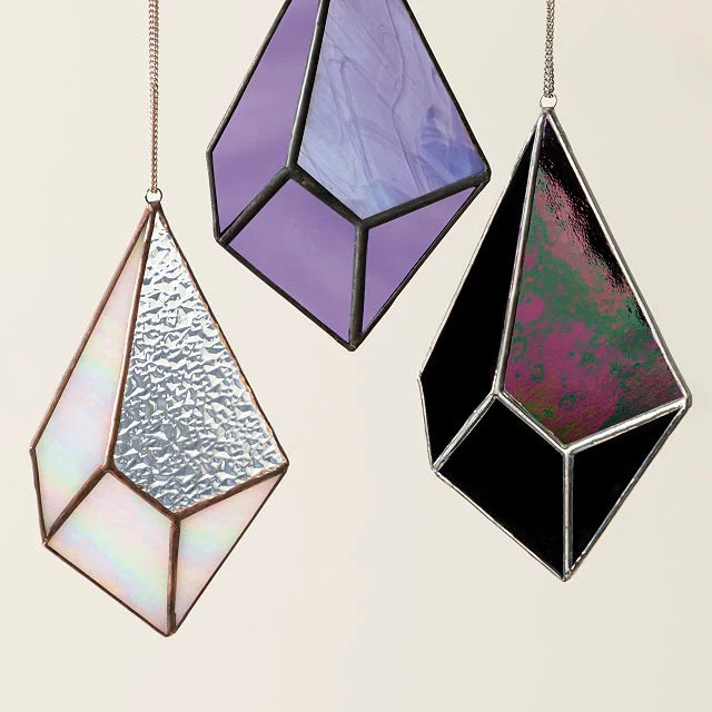 Stained Glass Gemstone Suncatcher