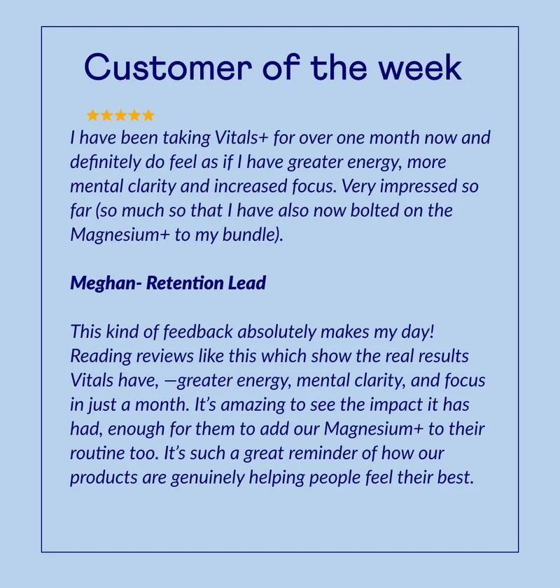 Customer of the week