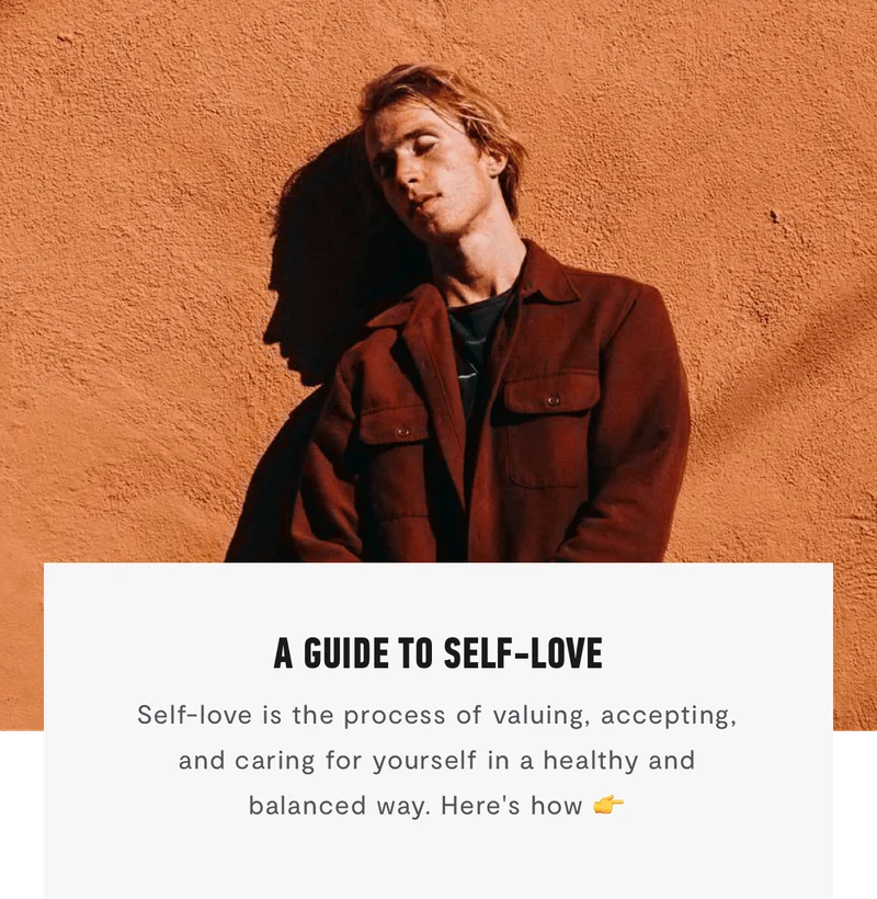 A Guide To Self Love