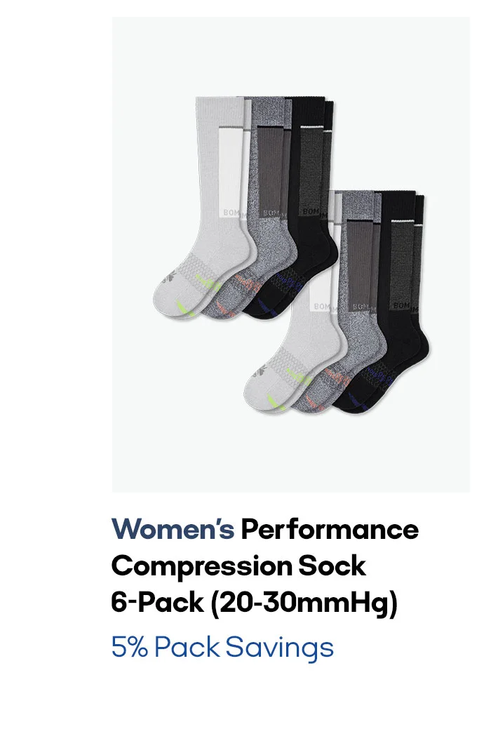 Women's Performance 6-pack (20-30mmHg) 5% Pack Savings