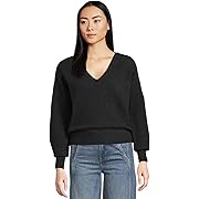 V-Neck Cozy Cotton Wedged Pullover