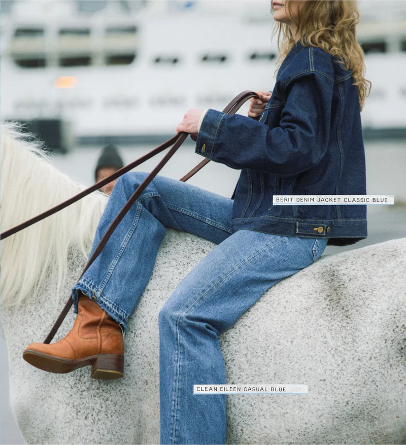 Berit Denim Jacket and Clean Eileen Casual Blue