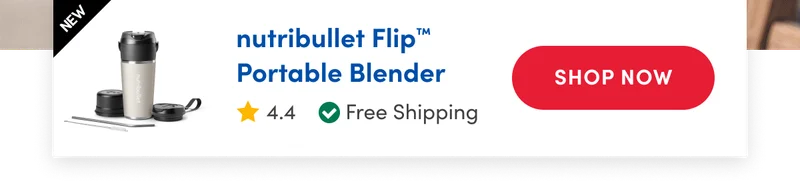 Image of a linen nutribullet Portable Blender with accessories