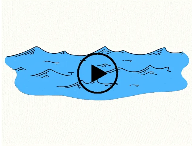 An animation shows ocean waves