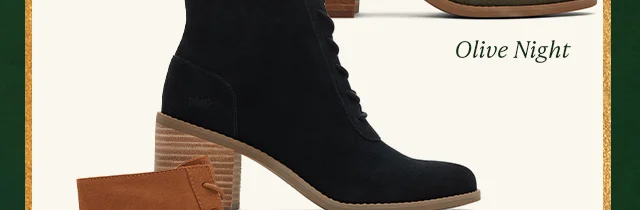 Evelyn Black Suede Lace-Up Heeled Boot