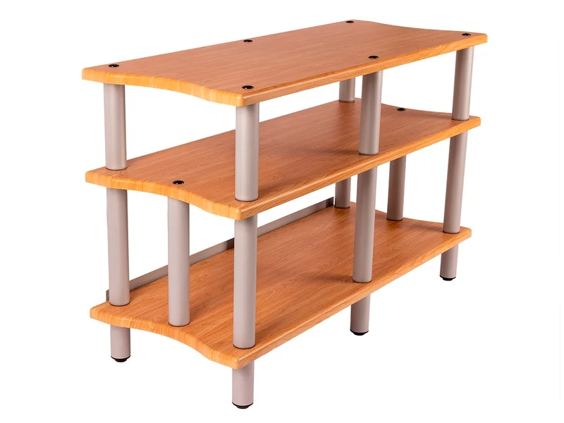 Monolith by Monoprice Heavy Duty Double-Wide 3-Tier AV Stand