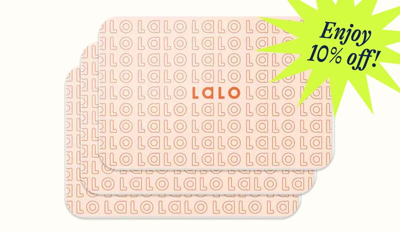 Lalo. Enjoy 10% off!