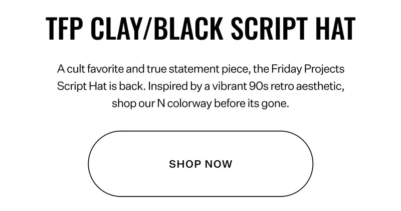 TFP Clay/Black Script Hat