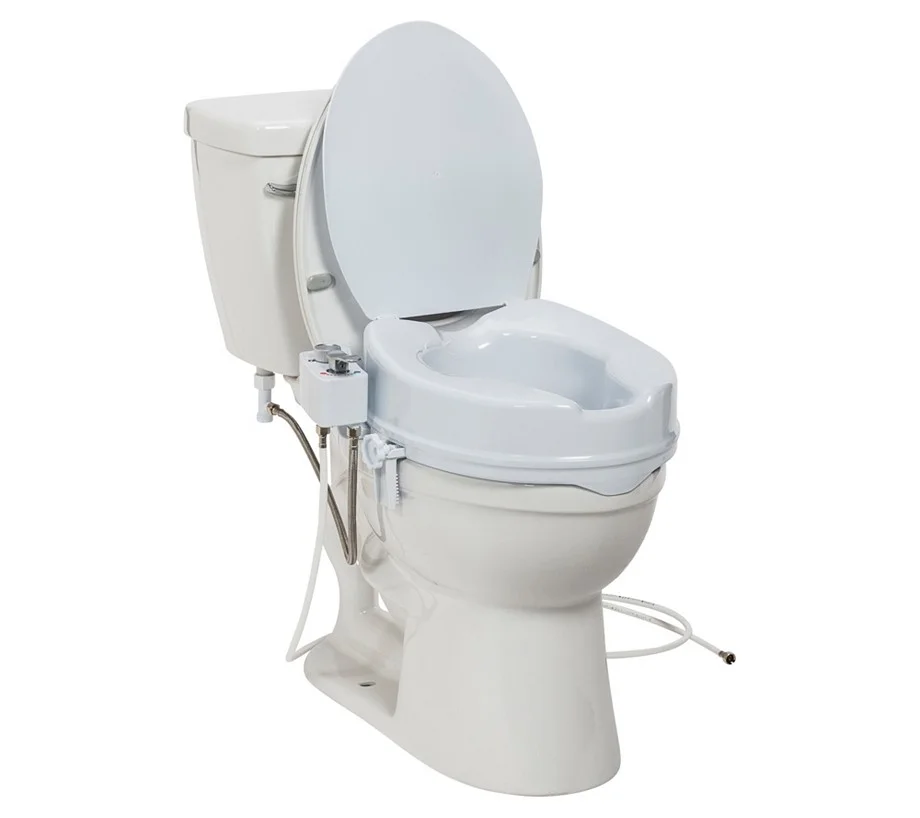 Drive Medical PreserveTech Raised Toilet Seat w/ Bidet & Temp