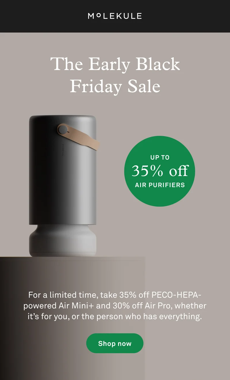 The Early Black Friday Sale is here - Up to 35% off air purifiers