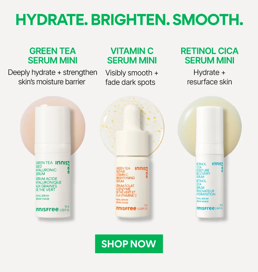 FREE 3 SERUM MINIS WITH ORDERS $65+