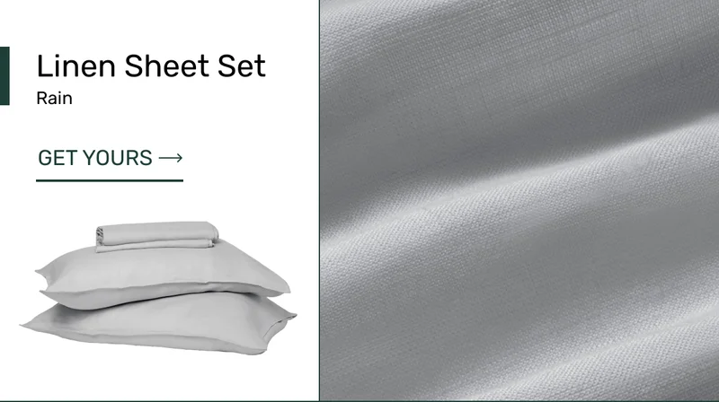 Rain Linen Sheet Set