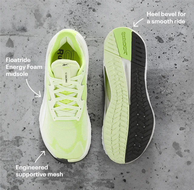 Floatride Energy Foam midsole | Engineered supportive mesh | Heel bevel for a smooth ride