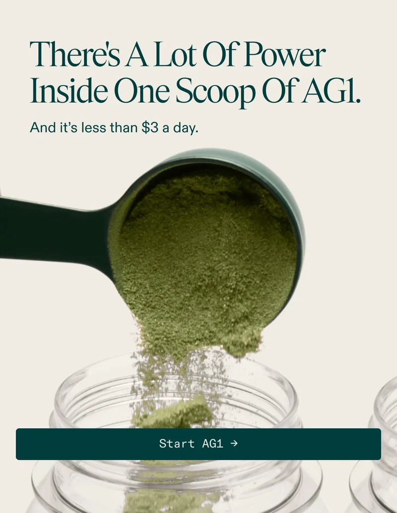 A scoop of power in AG1