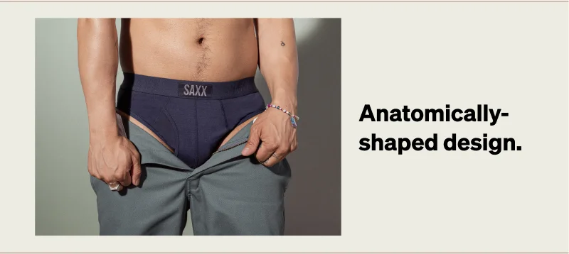 Anatomically-shaped design.