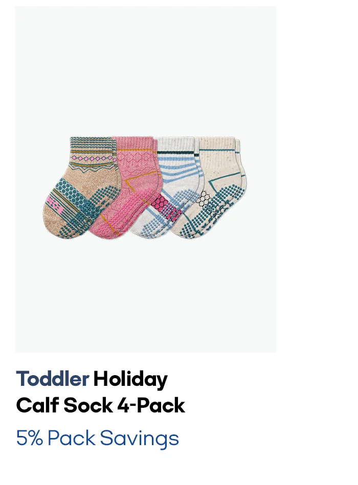 Toddler Holiday Calf Sock 4-Pack