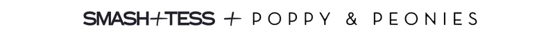 smash + tess and poppy and peonies logo