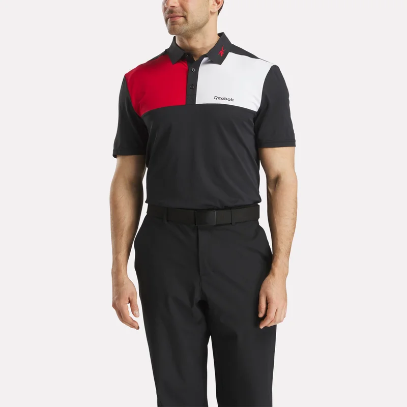 Image of Men's Colorblock Bonded Collar Polo Shirt