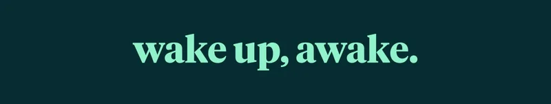 wake up awake.