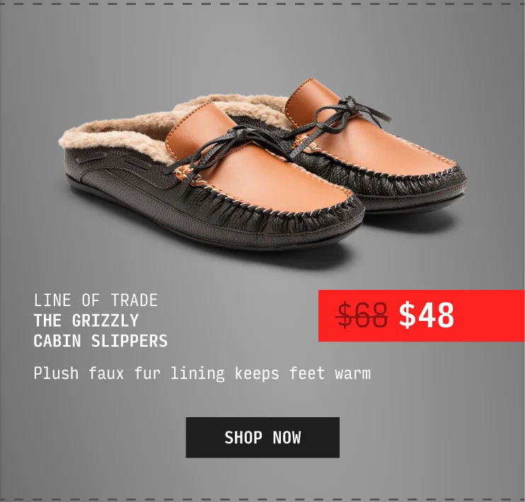 The Grizzly Cabin Slipper