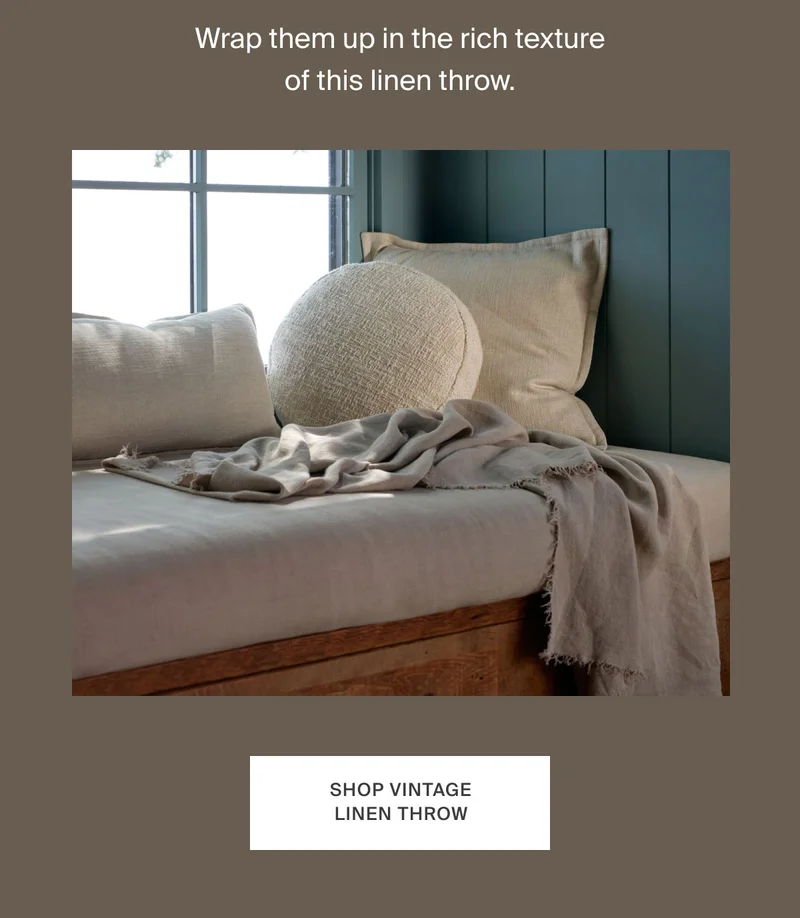 Shop Vintage Linen Throw