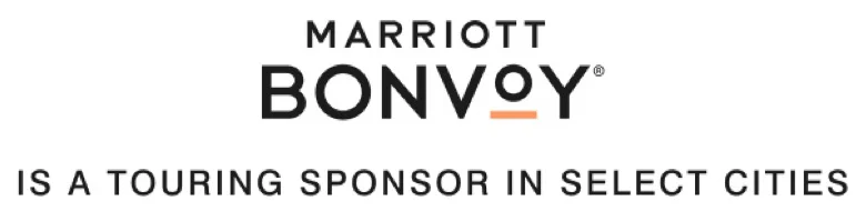 Marriott Bonvoy is a touring sponsor in select cities