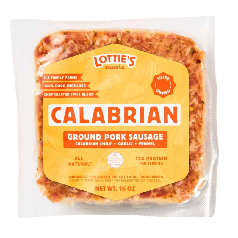 Ground Pork Sausage, Calabrian, 16 Oz