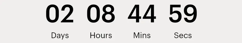 Countdown timer: Time remaining until Flash Sale ends