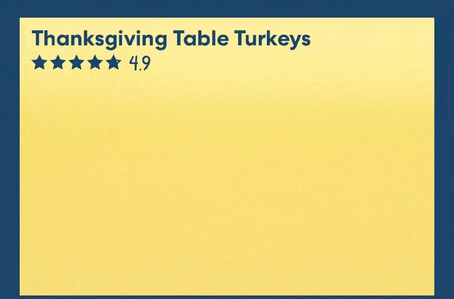 Thanksgiving Table Turkeys