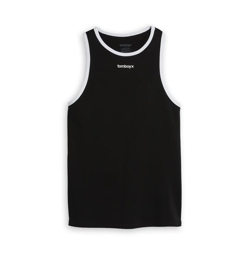 Image of Cotton Ringer Tank - Black