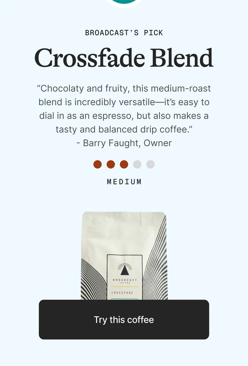 Broadcast's Pick: Crossfade Blend